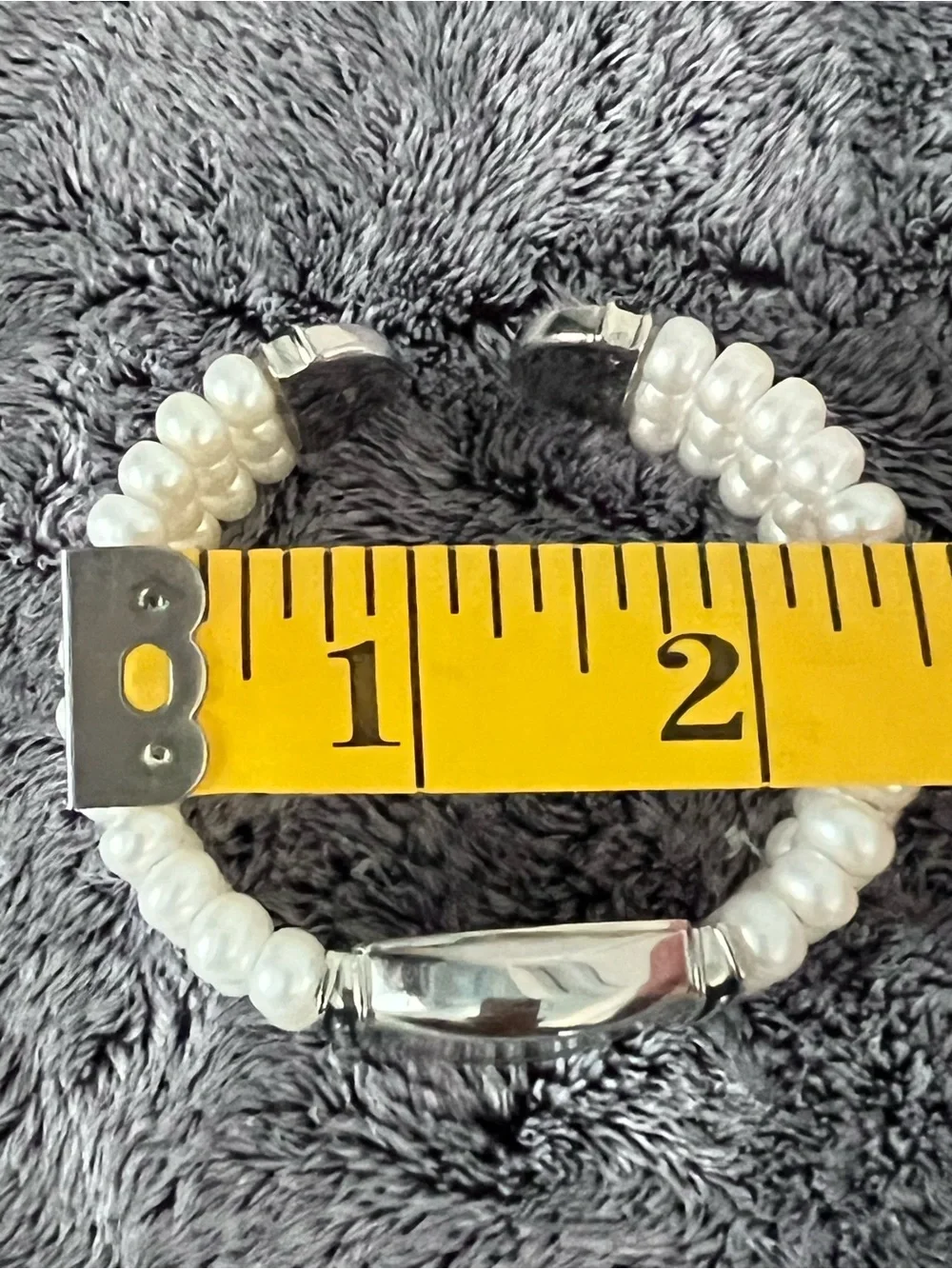 Vintage Honora Cultured Triple Strand Freshwater Pearl Cuff Watch NWOT